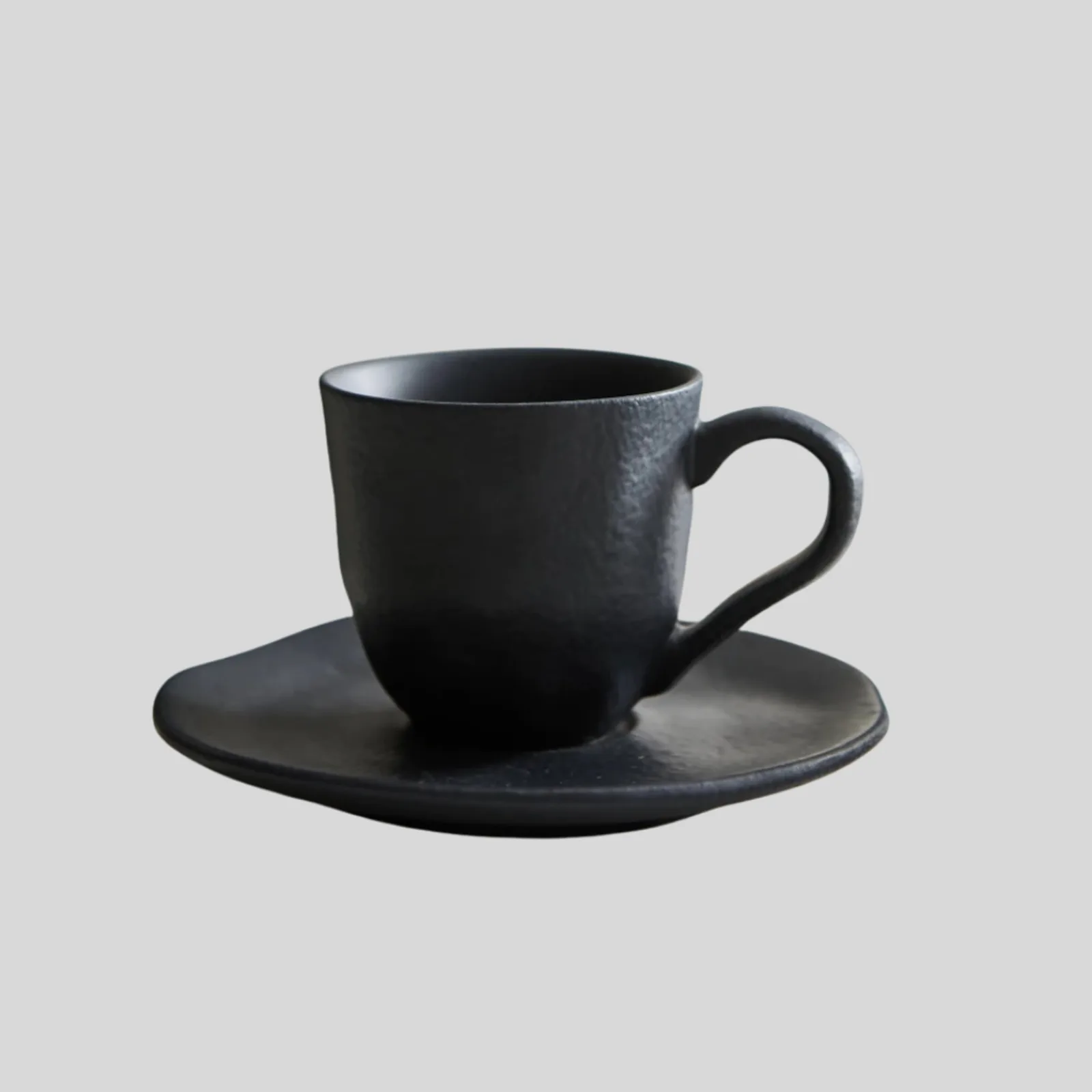 Set Taza Y Plato Café Orgánica Plain 120ml, imagen 1 de 1