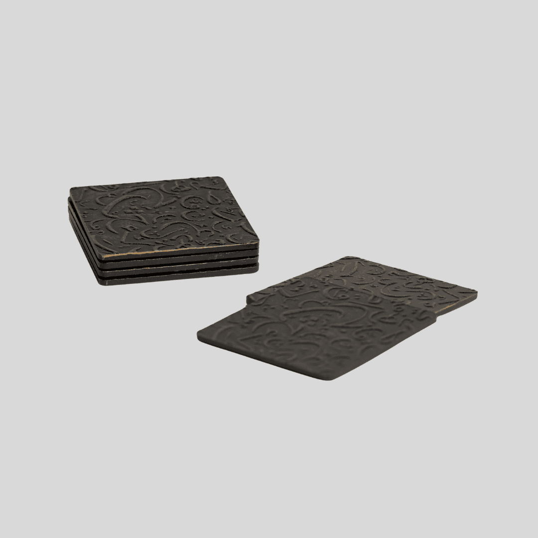 Posavasos Cuadrados de Madera Set x 6