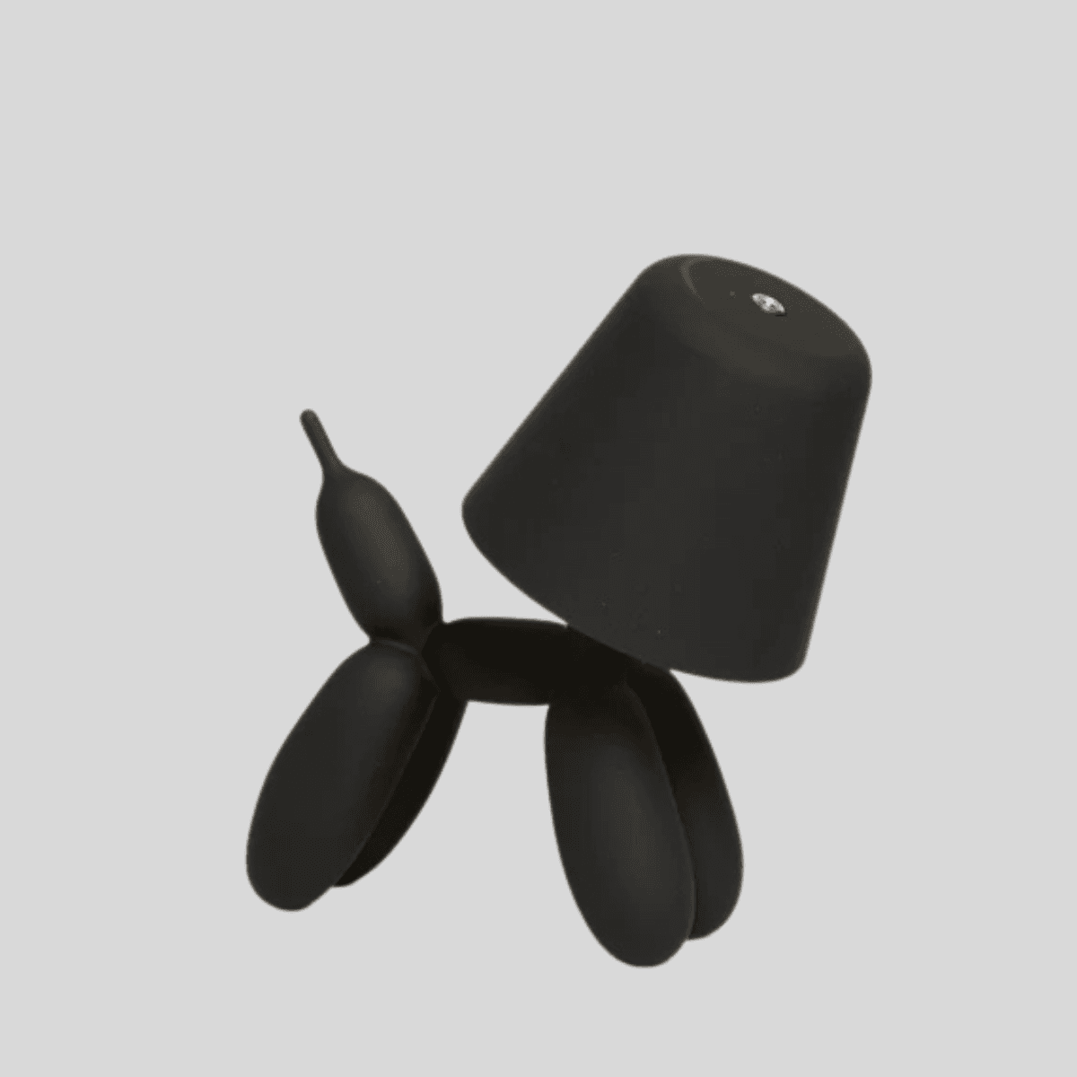 Lampara usb Puppy negra 12x18 cm
