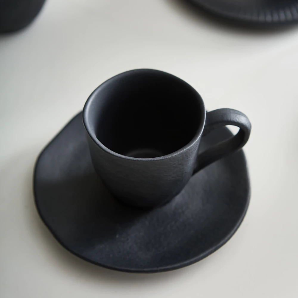 Set Taza Y Plato Café Organica Plain 120ml - Image 2