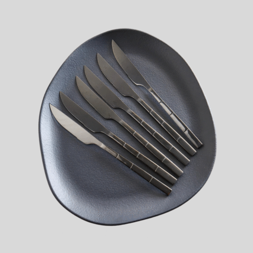 Set De 6 Cuchillos Linea Bambu